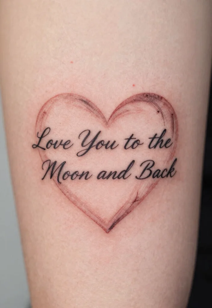 15 Heart Finger Tattoo Ideas: Minimal, Cute, and Personal - 11. Love You to the Moon and Back 1