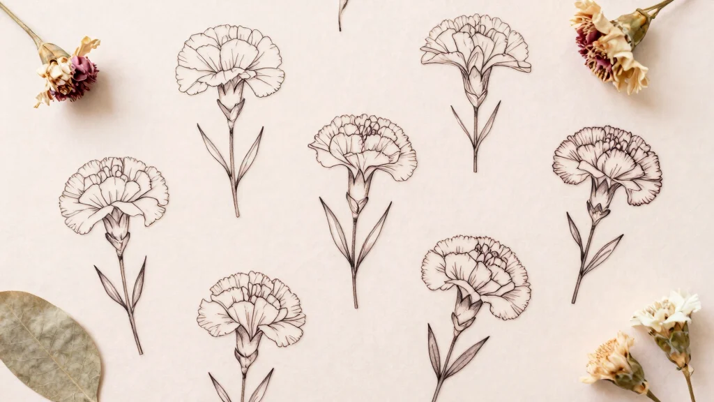 15 January Birth Flower Tattoo Ideas: Symbolic and Delicate