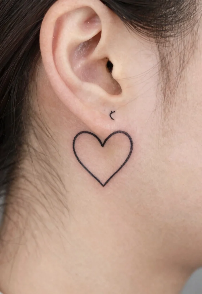 15 Mini Heart Tattoo Ideas Small, Sweet, and Timeless - 7. Tiny Heart with Initials 1