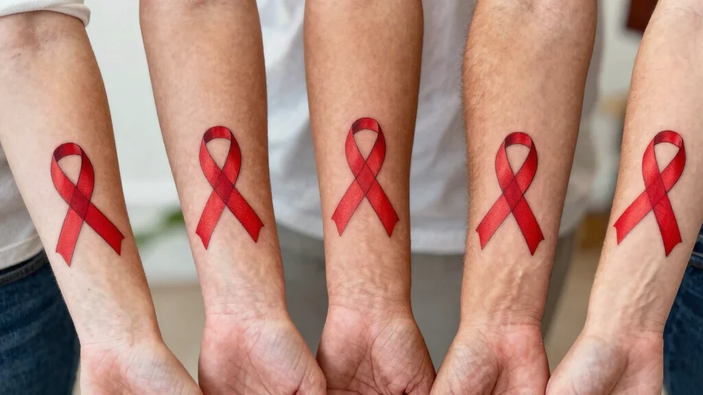 15 Red Ribbon Tattoo Ideas: Meaningful, Simple, and Elegant