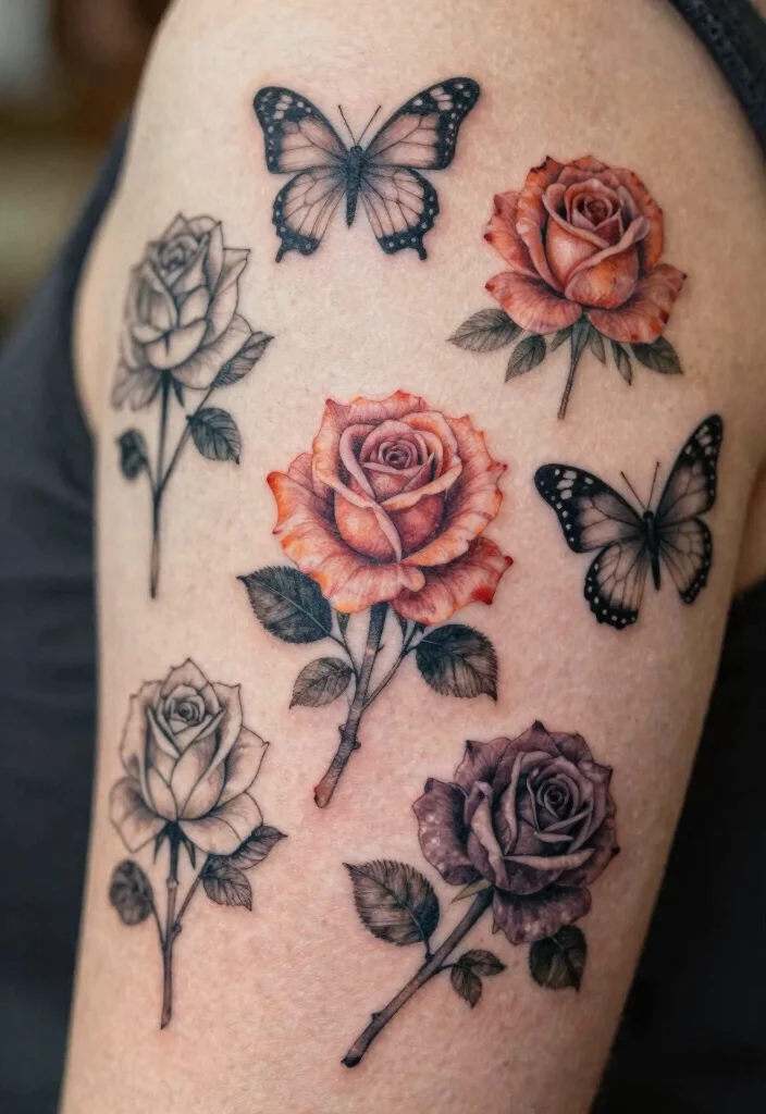 15 Rose und Schmetterling Tattoo Ideen Zart und Symbolisch - Fazit 1