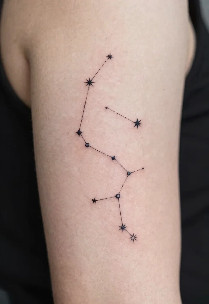 15 Sailor Moon Tattoo Ideas Inspired by Sailor Moon - 10. Celestial Constellations 1