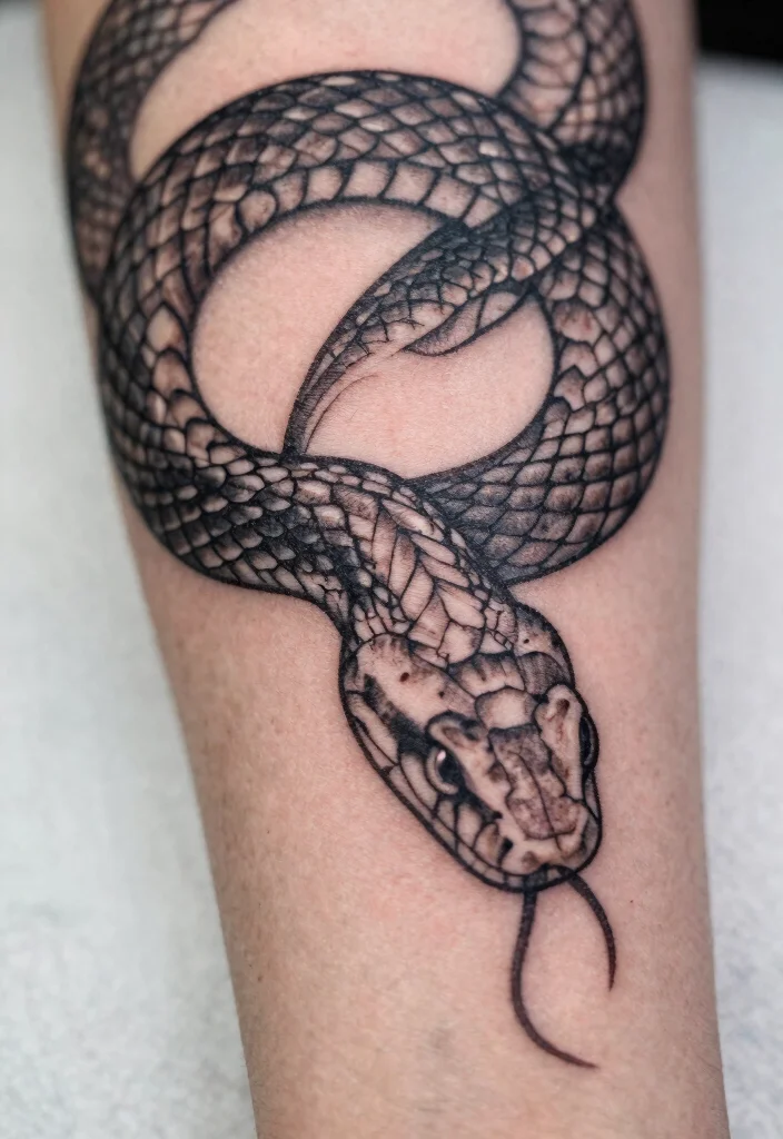 15 Snake Finger Tattoo Ideas: Small, Bold, and Striking - 5. The Serpent's Scale 1