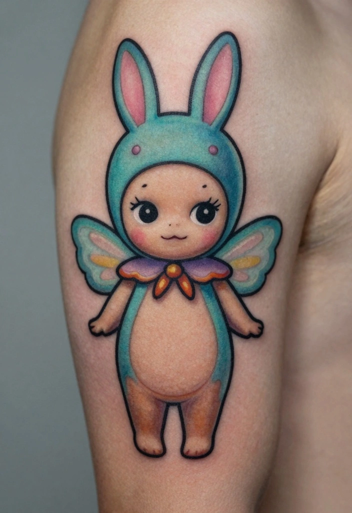 15 Sonny Angel Tattoo Ideas Cute Playful and Trendy - 4. Sonny Angel in a Cute Costume 1