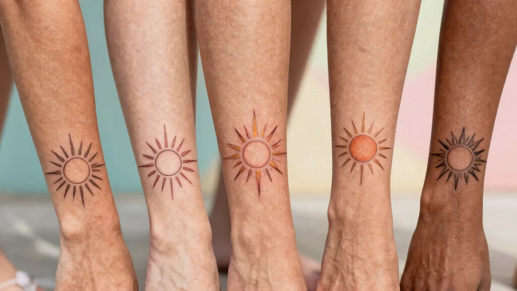15 Sun Rays Tattoo Design Ideas Clean Radiant and Powerful