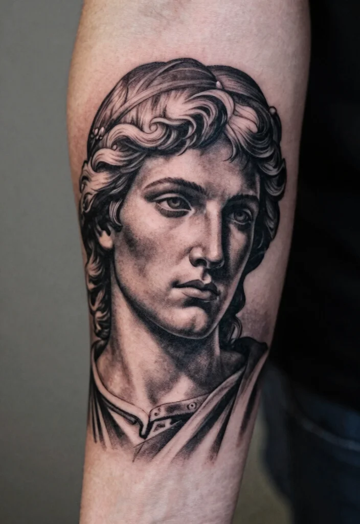 16 Arch Angel Michael Tattoo Ideas: Fierce, Protective, and Legendary - 4. Portrait of Divinity 1