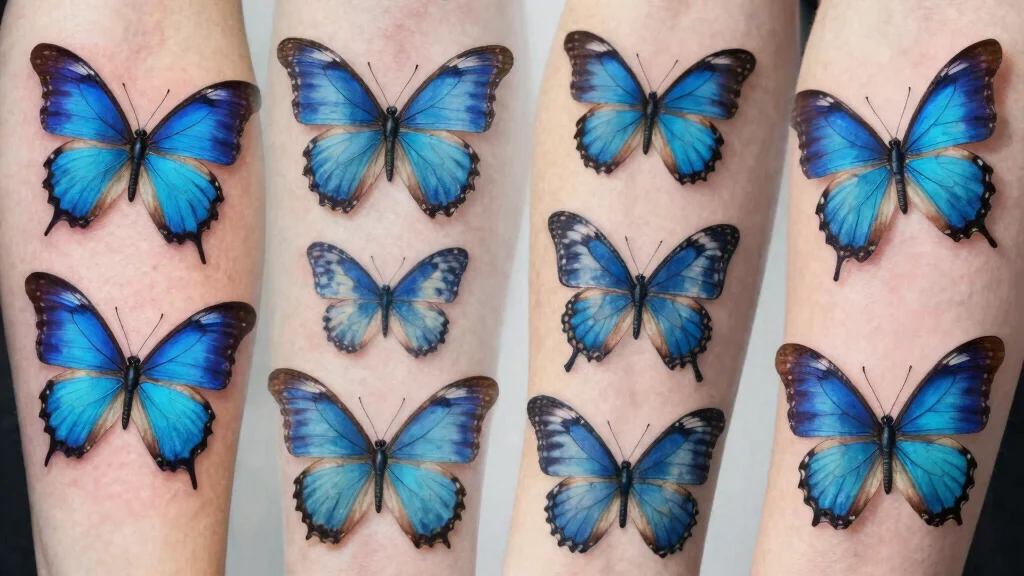 16 Blue Butterfly Tattoo Ideas: Calm, Mystical, and Beautiful