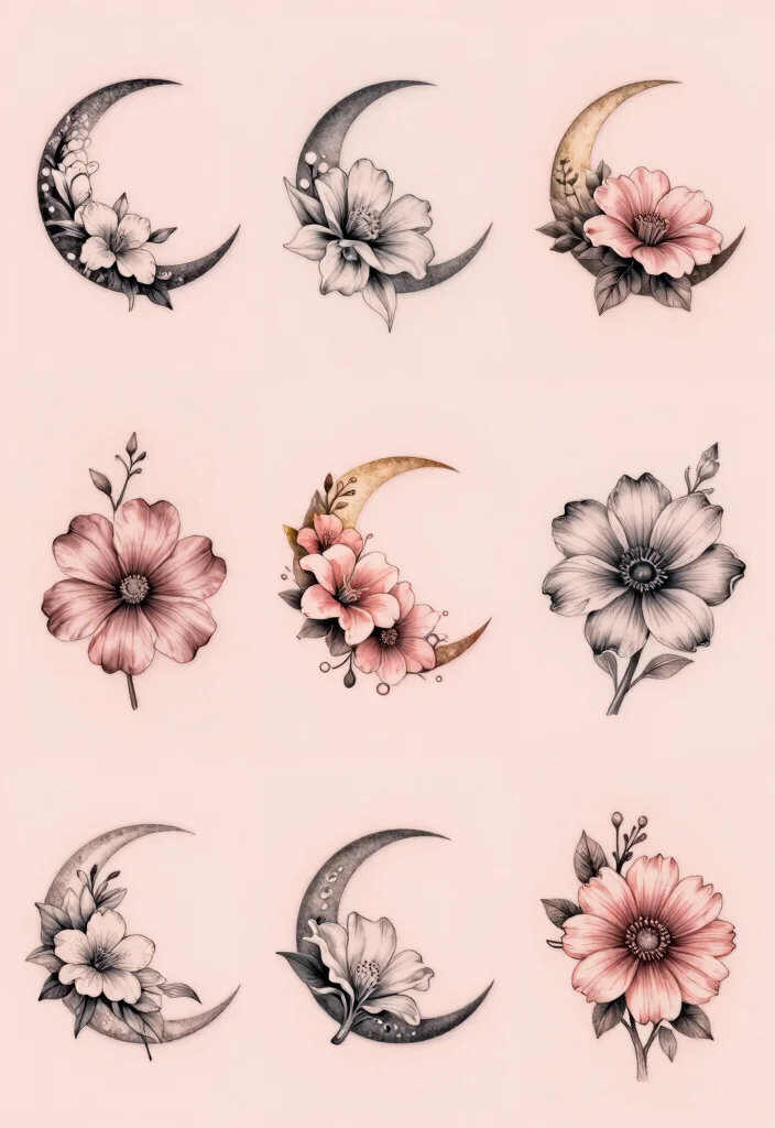 16 Moon Flower Tattoo Ideas: Soft, Spiritual, and Artistic - Conclusion 1