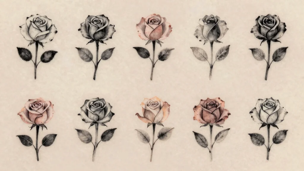 16 Rose Tattoo Vorlage Ideas: Clean, Classic, and Versatile