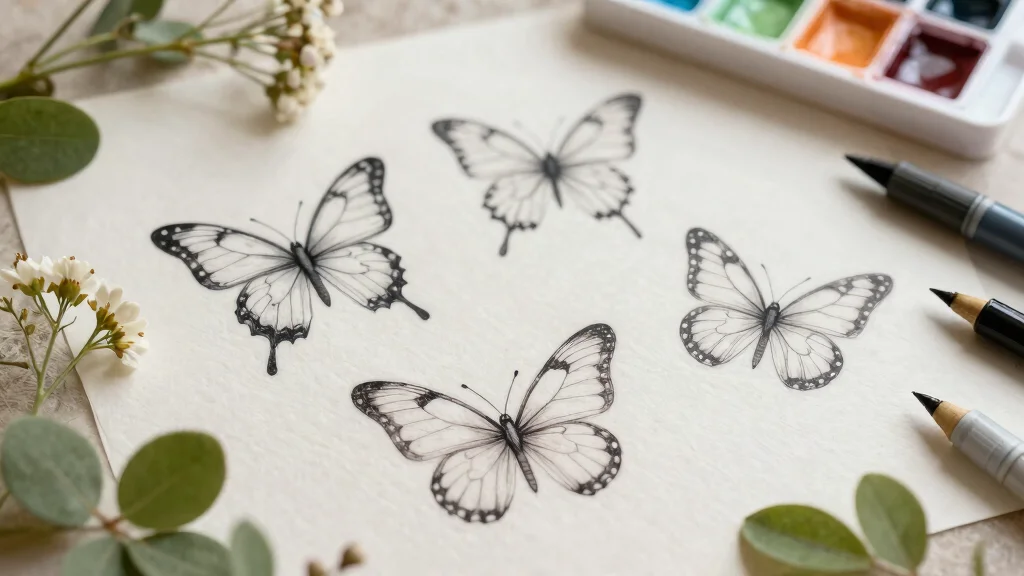 16 Three Butterfly Tattoo Ideas: Symbolic, Balanced, and Aesthetic