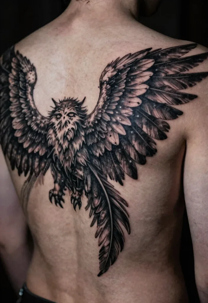 17 Dark Angel Tattoo Ideas: Mysterious, Powerful, and Striking - 2. Gothic Wings 1
