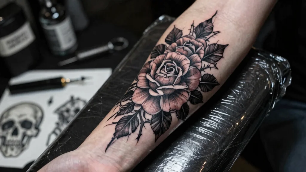 17 Goth Flower Tattoo Ideas: Dark Romantic and Dramatic