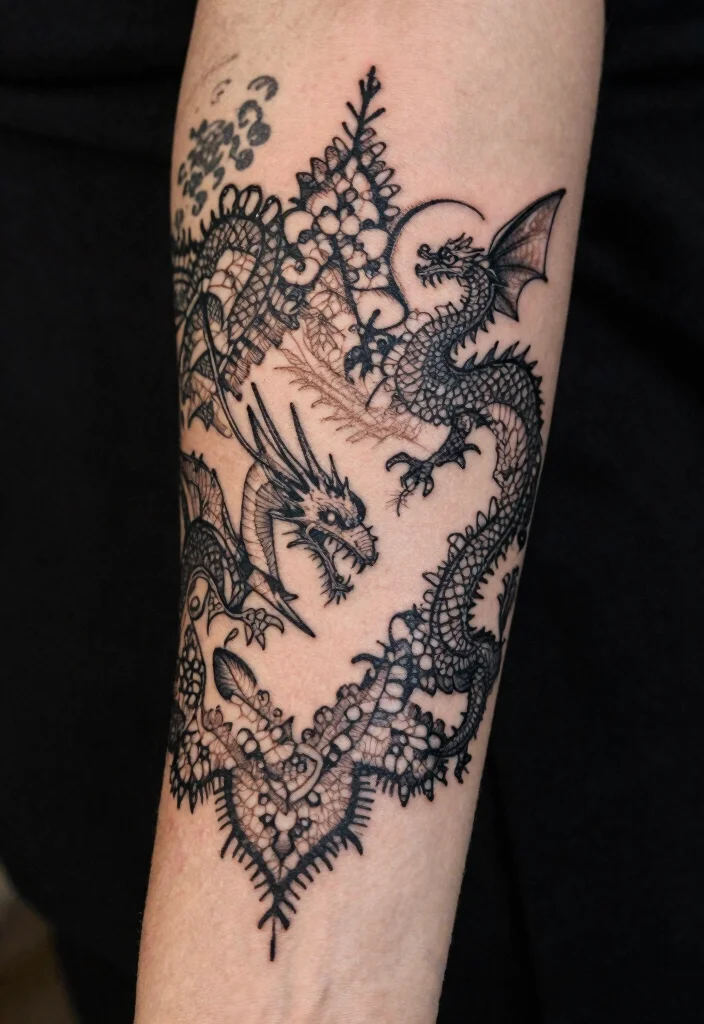 17 Gothic-Inspired Beauty Looks Inspired by The Girl with the Dragon Tattoo - 8. Intricate Tattoos 1