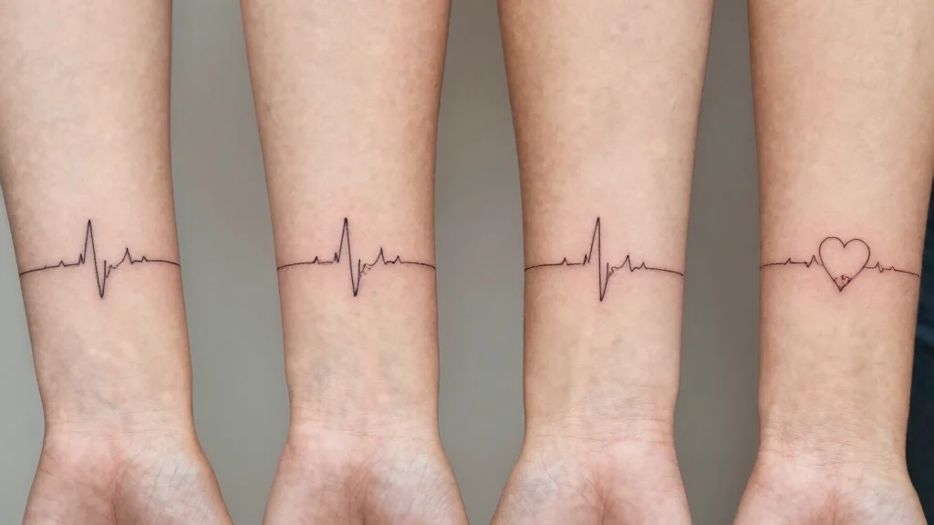 17 Heart Beat Tattoo Ideas: Emotional Simple and Clean