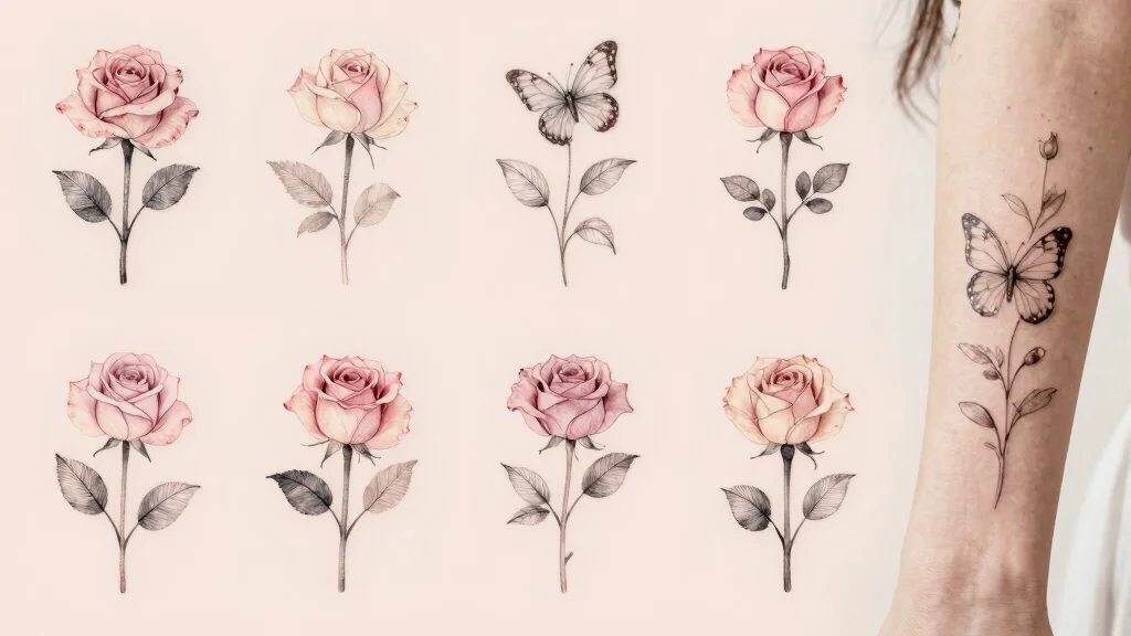 17 Rose and Butterfly Tattoo Ideas: Feminine, Meaningful, and Soft
