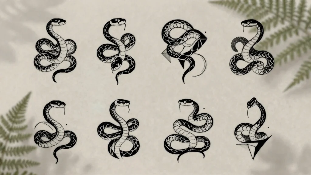 17 Snake Tattoo Stencil Ideas: Clean, Sharp, and Customizable