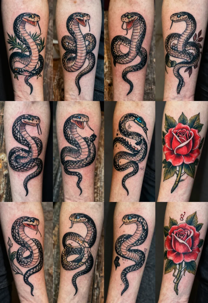 17 Snake and Rose Tattoo Ideas: Power, Passion, and Contrast - Conclusion 1