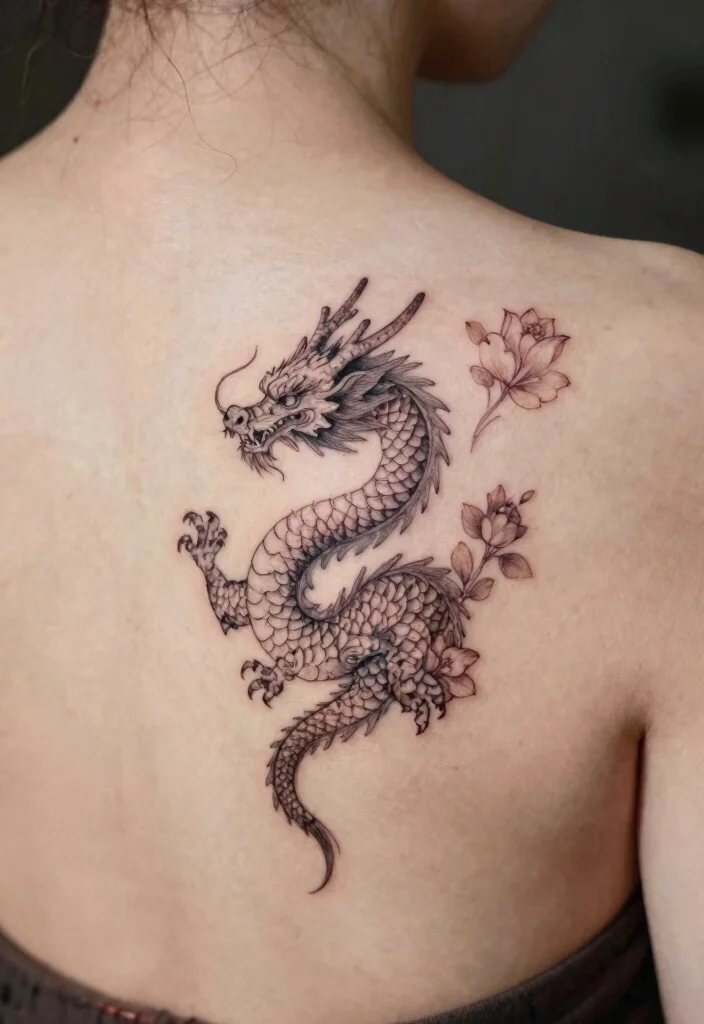18 Dragon Back Tattoo Ideas: Epic, Powerful Statement Ink - 9. Miniature Dragon Details 1