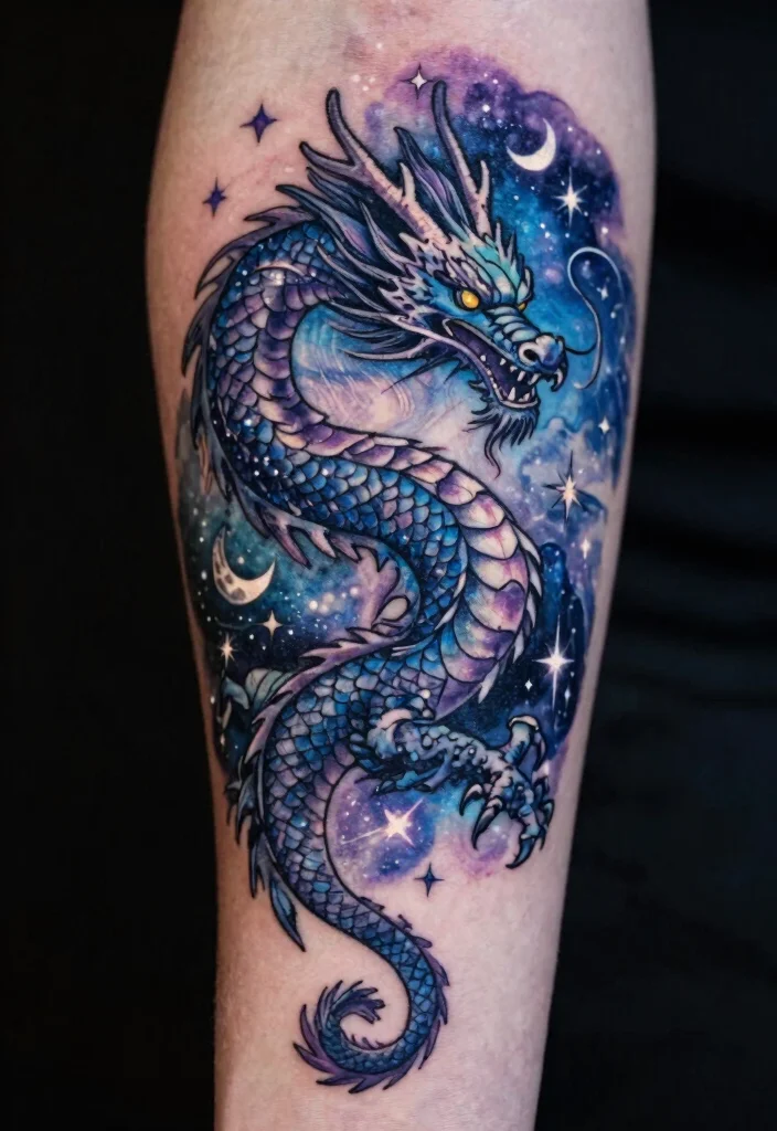 18 Dragon Tattoo Men Ideas Strong Bold and Masculine - 5. The Celestial Dragon 1