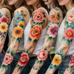 18 Flower Tattoo Sleeve Ideas: Artistic, Cohesive, and Bold