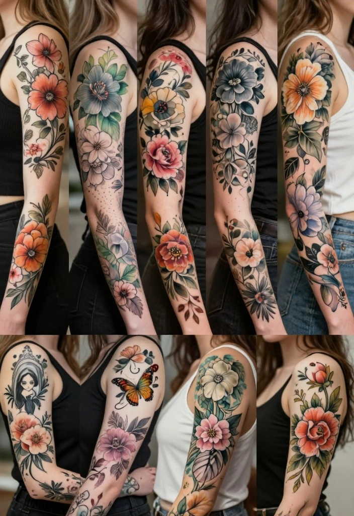 18 Flower Tattoo Sleeve Ideas: Artistic, Cohesive, and Bold - Conclusion 1