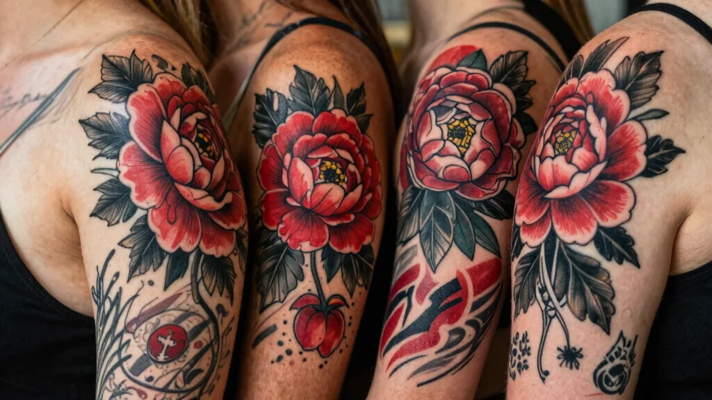 18 Red and Black Tattoo Ideas: Striking Bold and Artistic