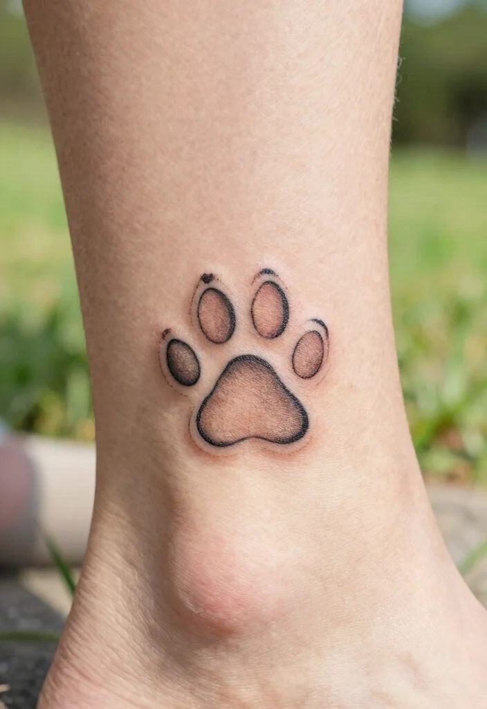 18 Tattoo Ideas Cat Lovers Will Adore - 2. Cat Paw Print 1