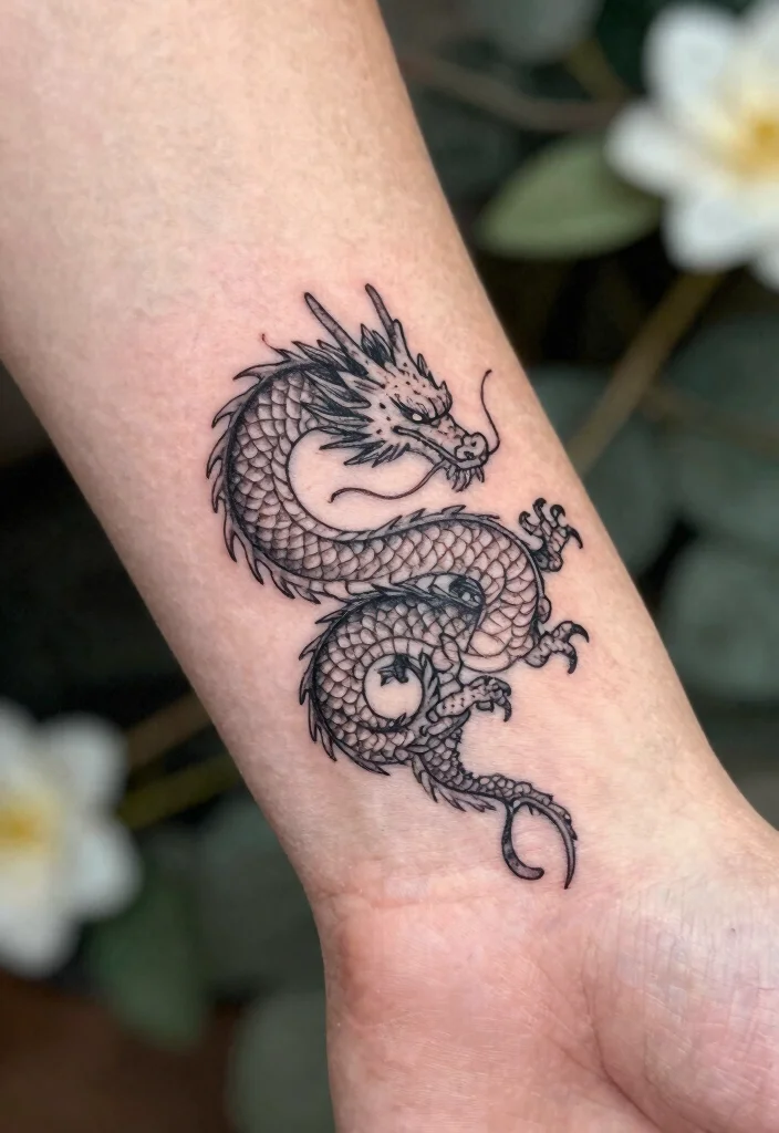 19 Dragon Tattoo Ideas You Will Want to Save - 2. Small Dragon Tattoos 1
